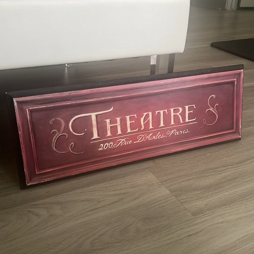 THEATRE Paris Wood Wall Art - Made in Canada